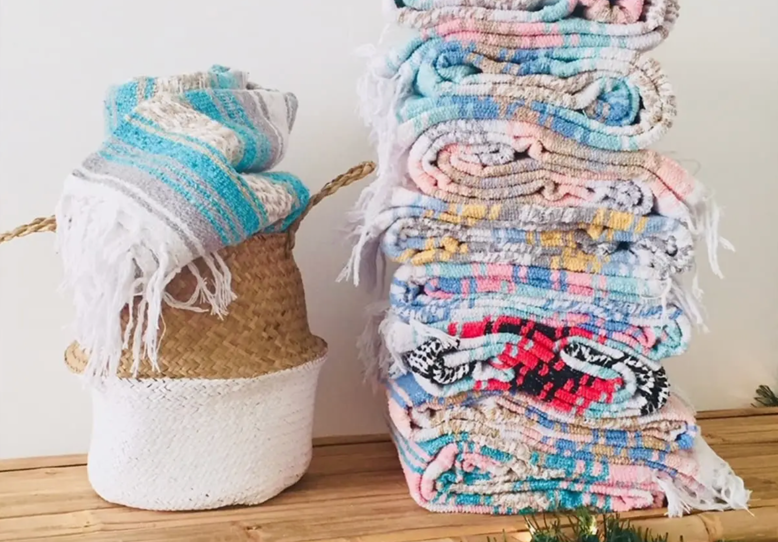 Mexikansk yogateppe i pasteller